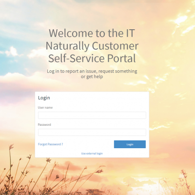Empowering our Customers with a Self-Service Portal